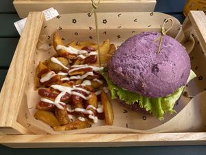 Signature Flower Burger  at Flower Burger in Rome