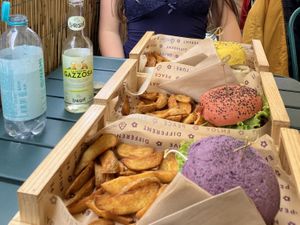   at Flower Burger in Rome