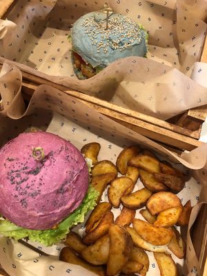 Amazing! The lentil burger was so good!  at Flower Burger in Rome