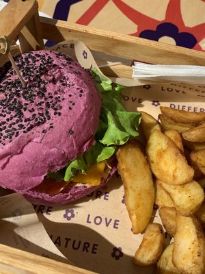   at Flower Burger in Rome