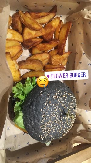 Flower burger! at Flower Burger in Rome