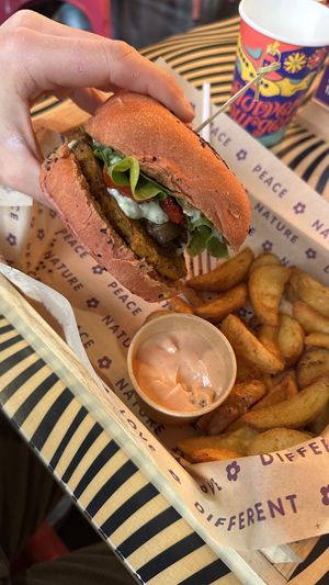   at Flower Burger in Rome