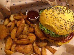 Spicy Burger at Flower Burger in Rome