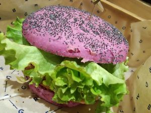   at Flower Burger in Rome