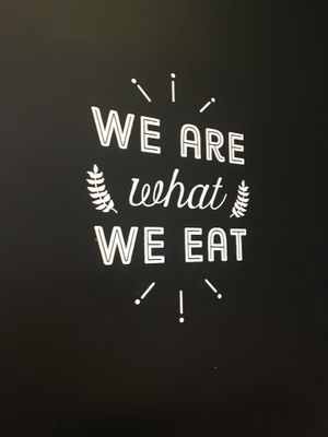 Wall decor at Flower Burger in Rome