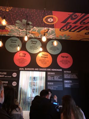 Ordering queue  at Flower Burger in Rome