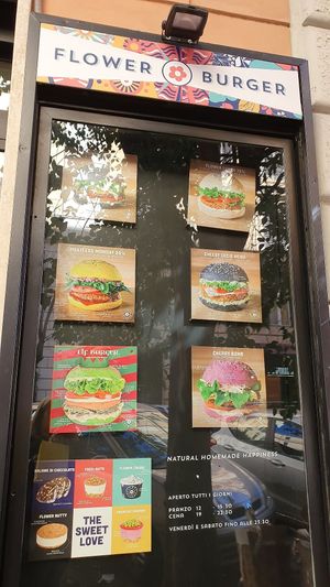 . at Flower Burger in Rome