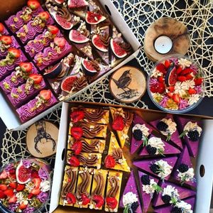 cakes at Simply Vegan in Prievidza