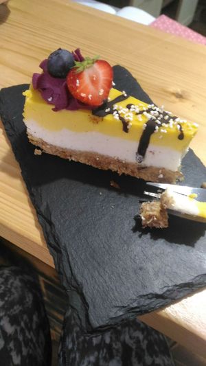 Raw Cheesecake at Simply Vegan in Prievidza