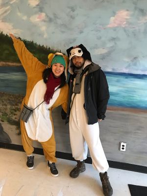 Great visit with these two HappyCow rep’s.  at HooRaw Sunshine Coast Vegan + Market in Sechelt