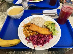 Example of plate of the day at VegeLife in Quito