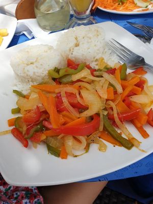 Rice with vegetables at Donde la Tia Sonia in Isla De Pascua