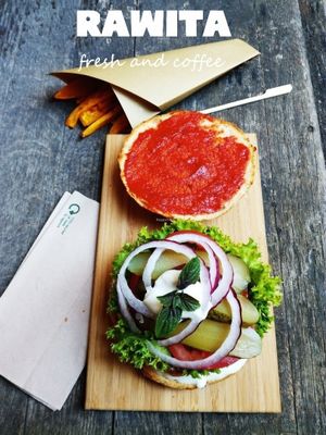 Wegan Burger Rawita at Rawita in Puchov