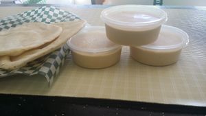 Home made hummus at Hot & Toasty in Langley