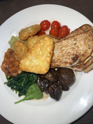 Vegan Delight with extra serve of hash browns.   at Laneway Cafe in Devonport