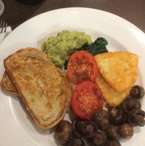 Vegetarian (vegan) delight  at Laneway Cafe in Devonport