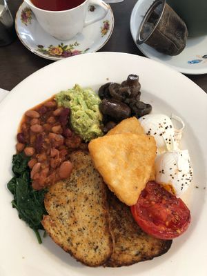 Veggie Delight breakfast at Laneway Cafe in Devonport