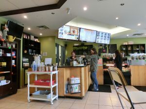 Indoors at Rawthentic Eatery in Courtenay