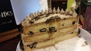 Vegan oreo cake at Sham City Roasters in Hastings