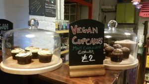 Vegan cupcakes at Sham City Roasters in Hastings