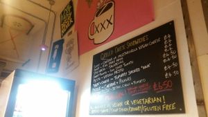 Sandwiches and tshirts at Sham City Roasters in Hastings