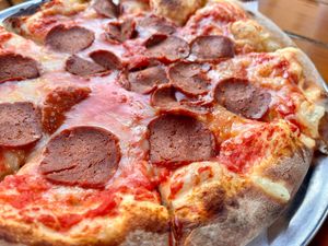 Pepperoni Pizza at Great American Pub in Phoenixville