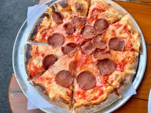 Pepperoni Pizza at Great American Pub in Phoenixville