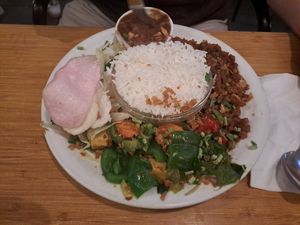 Vega Gado Gado (already tried a bit 😅) at Warung Mini in Rotterdam