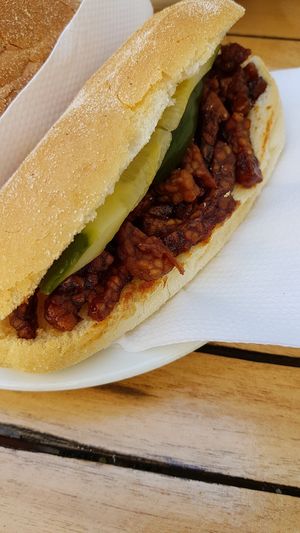 Tempeh Sandwich at Warung Mini in Rotterdam