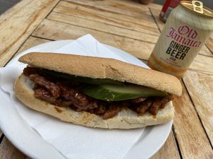 Tempeh sandwich  at Warung Mini in Rotterdam
