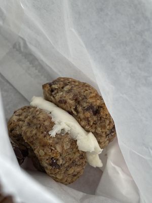 oat ccc with cream at Cookies and Scream - Drayton Park in North London