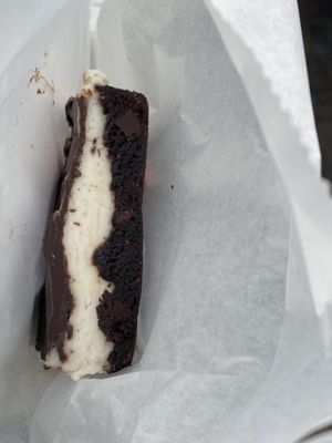 some brownie chocolate cream thing at Cookies and Scream - Drayton Park in North London