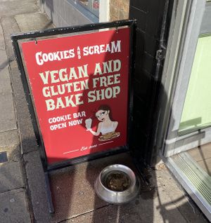 Cookie board at Cookies and Scream - Drayton Park in North London