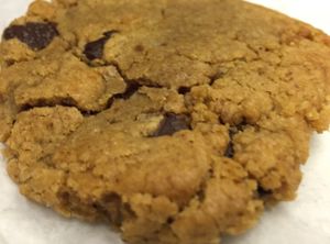 peanut butter & choc cookie.  at Cookies and Scream - Drayton Park in North London
