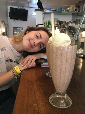 Brownie milkshake at Cookies and Scream - Drayton Park in North London