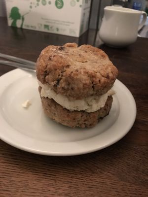 Cookie sandwich at Cookies and Scream - Drayton Park in North London