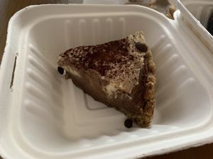 This coffee cake you HAVE TO TRY!! so creamy!  at Cookies and Scream - Drayton Park in North London