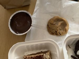 Peanut butter cookie was incredible, the texture was amazing too!! 😍 at Cookies and Scream - Drayton Park in North London