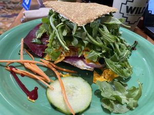 tortellini sandwich at Wild Living Foods in Los Angeles