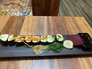 Avocado Rolls ( vegan sushi) Fabulous ! at Wild Living Foods in Los Angeles