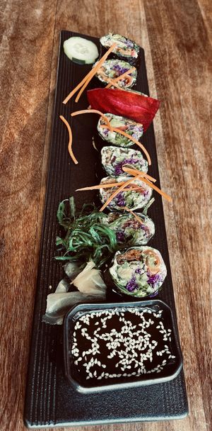 Geisha roll at Wild Living Foods in Los Angeles