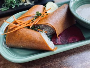 Fresh spring rolls at Wild Living Foods in Los Angeles