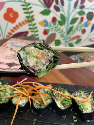 Vegan sushi   at Wild Living Foods in Los Angeles