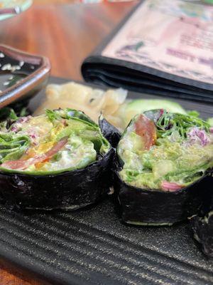 Dynamite roll  at Wild Living Foods in Los Angeles