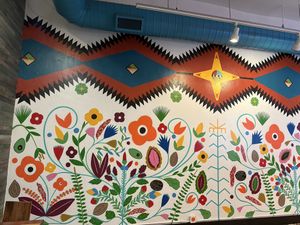 Mural inside   at Wild Living Foods in Los Angeles