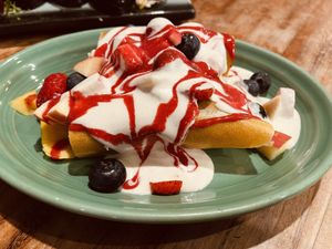 crepes!  at Wild Living Foods in Los Angeles