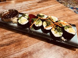 sushi roll!  at Wild Living Foods in Los Angeles