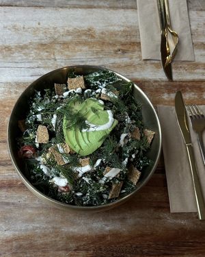 Kale ceaser  at Wild Living Foods in Los Angeles