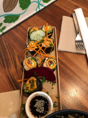 Sushi at Wild Living Foods in Los Angeles