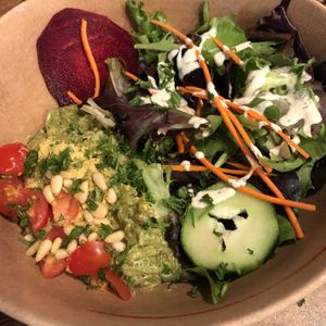 Basil Pesto Pasta at Wild Living Foods in Los Angeles